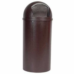 Marshal Classic Container, 15 Gal, Plastic, Brown