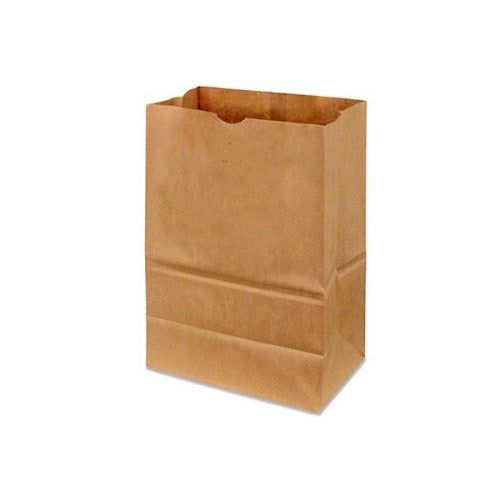 Grocery Paper Bags, 75 Lb Capacity, 1/6 Bbl, 12" X 7" X 17", Kraft, 400 Bags