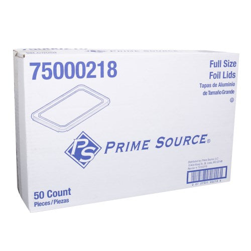 Prime Source Aluminum Steam Pan Lid Silver 20.81" X 12.88" X 0.63" 20.8125" X 12.875" X 0.625"0 50/Case