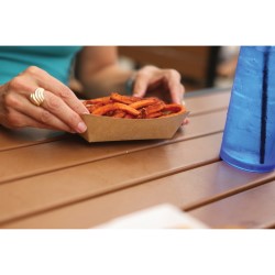 Paper - Paper Board Food Tray, Brown000 1000/Case
