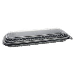 Clearview Mealmaster Pp Full Slab Rib Combo With Zip Seal Black 80/80/Case