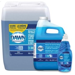 Dawn Manual Pot & Pan Regular Scent Liquid Dish Soap Blue 1 Gal 4/Case