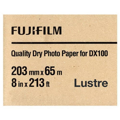 Dx100 Luster Dry Lab Inkjet Printing Paper Roll White - 8" X 213 Ft. 2/Case