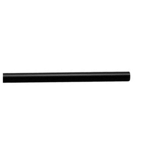 Jumbo Straw Black Unwrapped - 7.75" 2500/Case