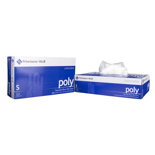 Prime Source Value Clear Blown Poly Glove Small 2000/Case