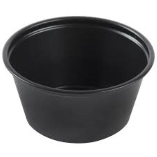 Cup Souffle Dixie 2 oz Plastic Black 200 Pk  Sherry's Kitchenwares -  Restaurant, Bar, & Kitchen Supplies