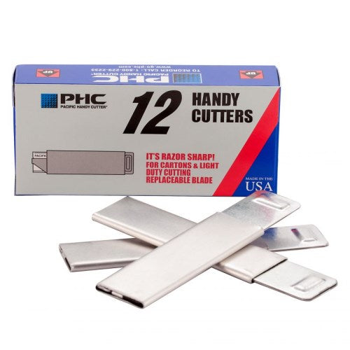 Brushed Metal Economy Razor Handy Cutter Knife - 4.25" X 2" 48/12/Box