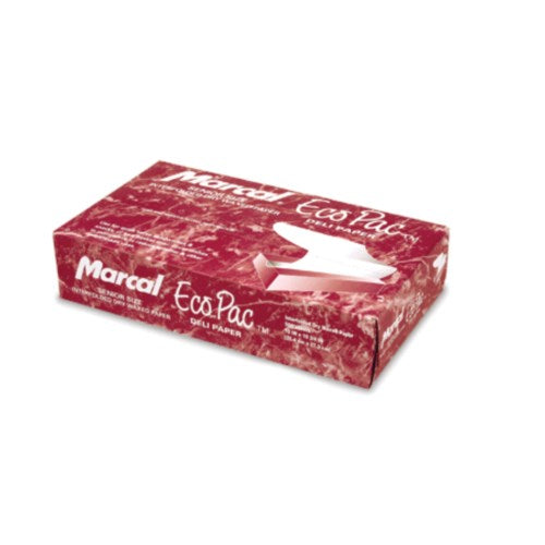 Ecopac Midget Dry Wax Deli Paper, Interfolded, 6" X 10,75", White 6000/Case