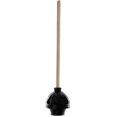 5.75 X 5.75 X 24.5" Black Commercial Grade Toilet Plunger 24/Case