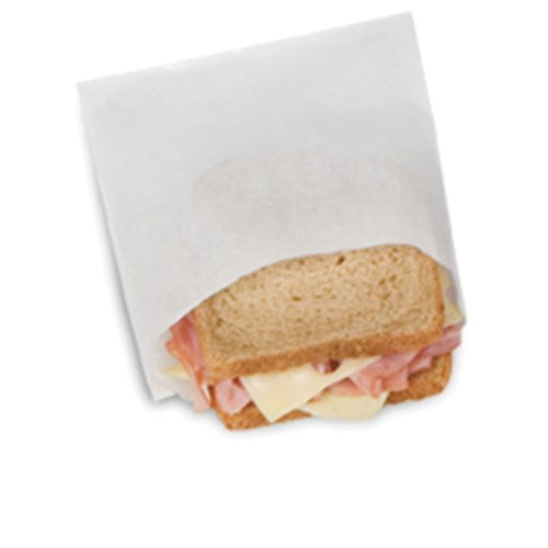 Wet Wax Transparent Plain Sandwich Bag - 6" X 1" X 7" 6000/Case
