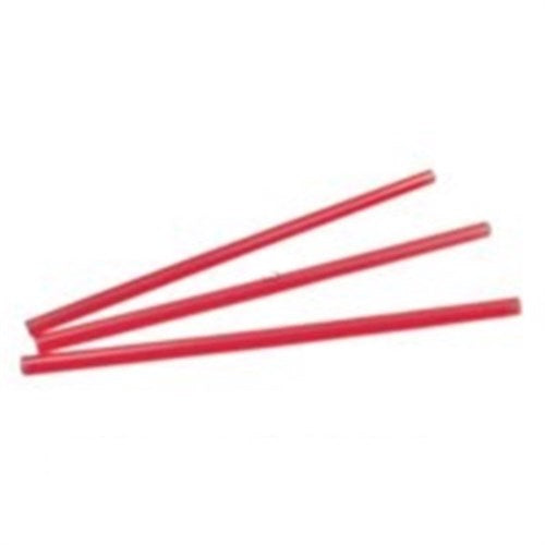 Jumbo Straw Red Wrapped - 10.25" 4/500/Case