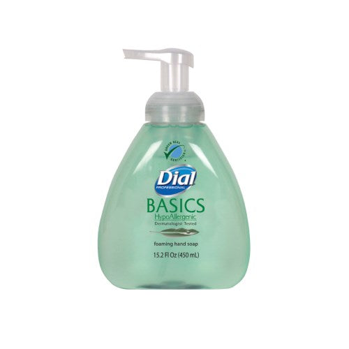 Dial Basics Hypoallergenic Foaming Lotion Soap Professional Size - 15.2 Oz. 4/Case