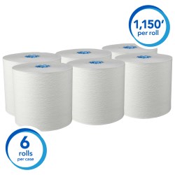 Scott Hard Roll White Towels For Mod Dispenser - 7.5" X 1150 Ft. 6/Case