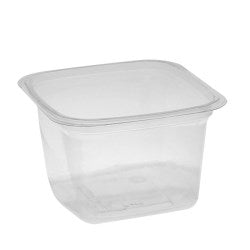 Square Plastic Clear Deli Container - 16 Oz. 480/Case