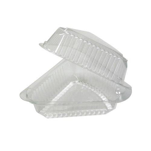 Showpie Pie Wedge Clear Hinged Container - 9" 504/Case