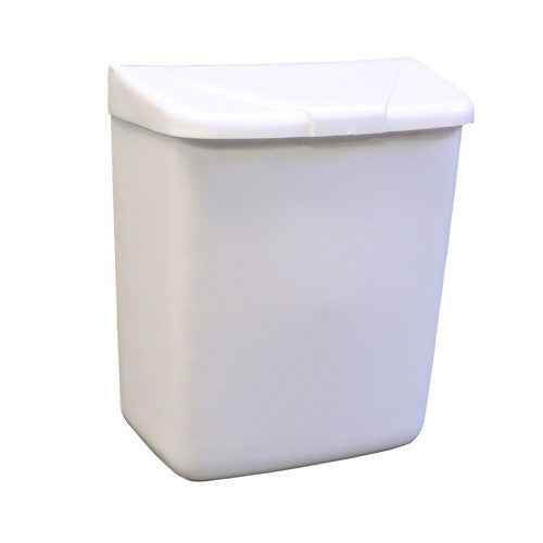 Sanitary Nap Receptacle White Disposal Unit Plastic - 9" X 11" X 4" 1/Each