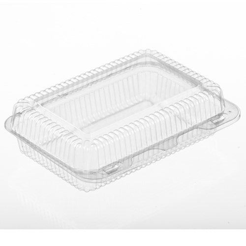 Medium Utility Clear Hinged Container - 8.75" X 5.75" X 2.63" 200/Case