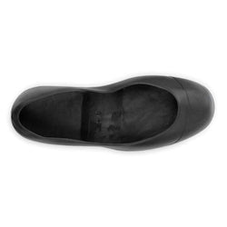 Black Slip Resistant Rubber Overshoe - Large /Pair