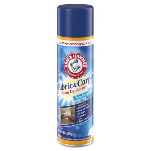 Arm & Hammer™ Fabric And Carpet Foam Deodorizer Fresh Scent 15 Oz Aerosol Spray 8/Case