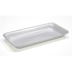 1014 White Foam Tray 100/Case