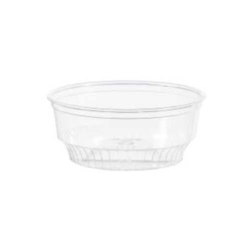 Soloserve Pet Plastic Food Container Clear - 3.5 Oz. 1000/Case