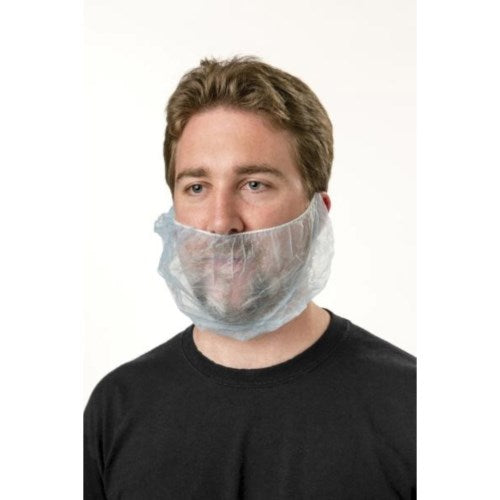 Disposable Polyester Honeycomb Beard Guard Black /Box