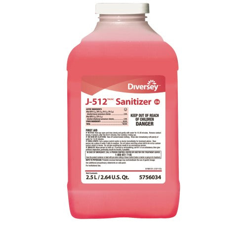 J-512 J-Fill Sanitizer Concentrate, 2.5 L 2/Case