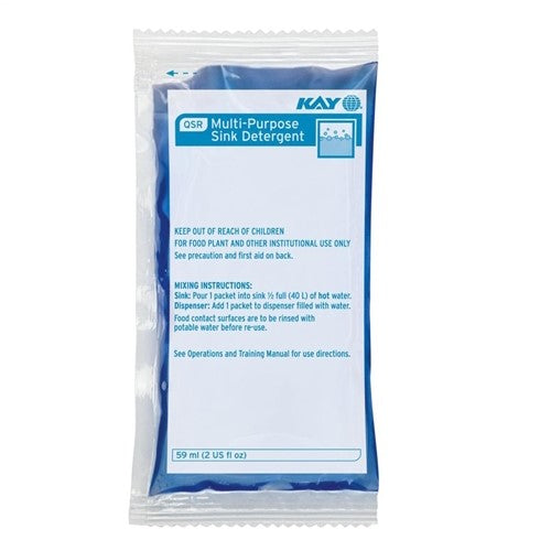 Kay Qsr Multi-Purpose Sink Detergent 1.5 Oz 168/Case | Round Eye Supply