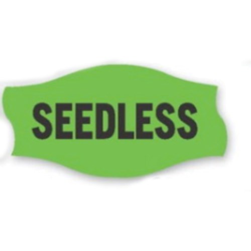 Seedless Label Fluorescent Green - 1.56" X 0.81" 1000/Roll