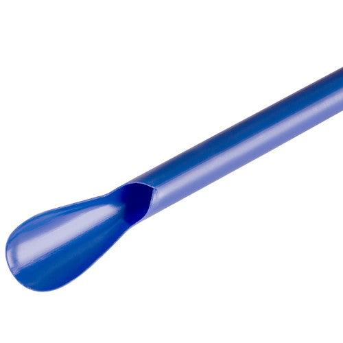 Wrapped Giant Spoon Straws, Blue, 10"200 /Case