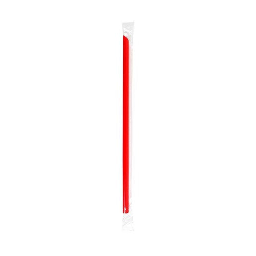 Tgw94/300Red Giant Straw Plastic 9" Red Wrapped 4/300/Case