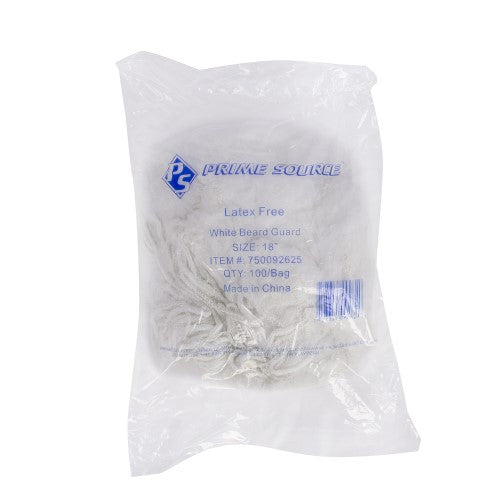 Prime Source Beard Guard P/P 14-G 18" White 1000/Box