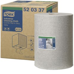 Industrial Cleaning Cloths, 1-ply, 12.6 X 10, Gray, 500 Wipes/roll