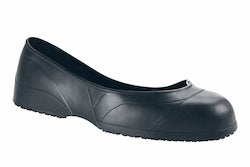 Black Slip Resistant Small Plus Rubber Overshoe /Pair