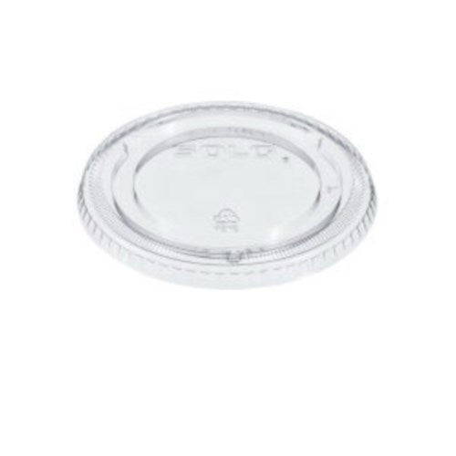 Pete Plastic Flat Cold Cup Lids, Fits 12 Oz To 24 Oz Cups, Clear, 1,000/carton