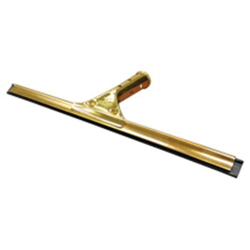 Golden Clip Brass Squeegee Complete, 18" Wide Blade, 4.5" Handle