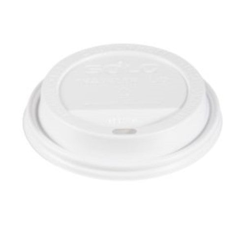 Traveler Cappuccino Style Dome Lid, Polystyrene, Fits 10 Oz To 24 Oz Hot Cups, White, 100/pack, 10 Packs/carton