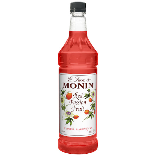 Monin Red Passion Fruit Syrup-1 Liter-4/Case
