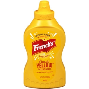 French's Classic Yellow Mustard Bottle-14 oz.-16/Case