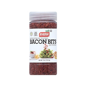 Badia Imitation Bacon Bits Salad Topping Shaker 6/4 Oz.
