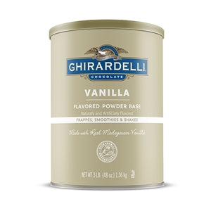 Ghirardelli Vanilla Premium Flavored Powder-3 lb.-6/Case
