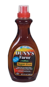 Dunn's Farm Low Calorie Syrup Bottle-12 oz.-1/Box-12/Case