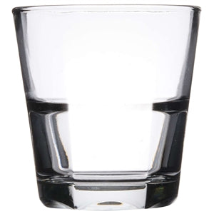 Anchor Hocking 12 oz. Clarisse Double Old Fashion Stackable Rim Tempered Glass-24 Each-1/Case