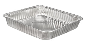 D & W Fine Pack 8 Inch Square Foil Pan-500 Each-500/Box-1/Case