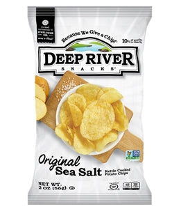 Deep River Snacks Original Sea Salt Kettle Potato Chips Bulk-16 oz.-10/Case