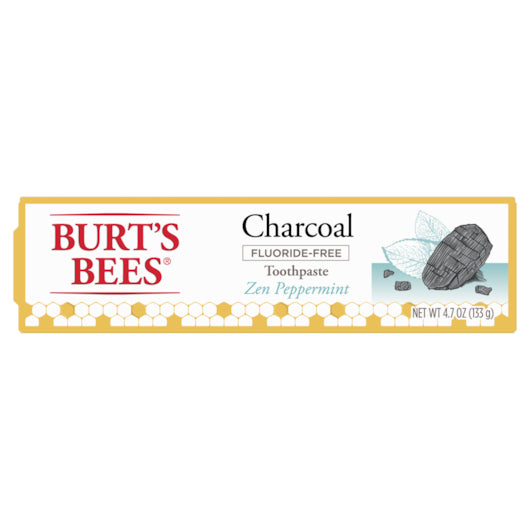 Burt's Bees Flouride Free Charcoal Toothpaste-4.7 oz.-6/Box-2/Case