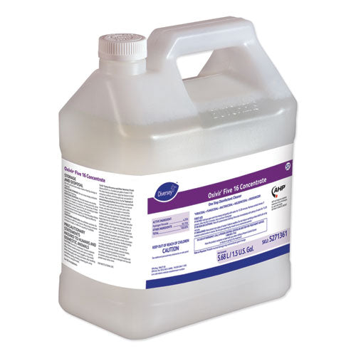 Oxivir Five 16 Concentrate One Step Disinfectant Cleaner, Liquid, 1.5 Gal, 2/carton