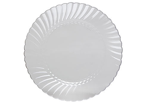 Classicware Dinner Plate 10.25" Clear Plastic 18/Pack 144/Case