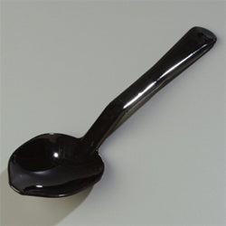 Carlisle 11 Inch Black Solid Serving Spoon-1 Each