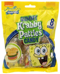 Frankford Candy Krabby Patty Regular Bag Gummy Candy Peg Bag-2.54 oz.-12/Case